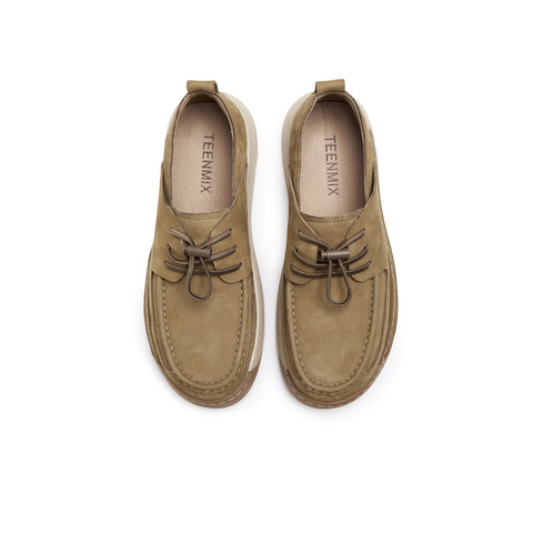 天美意2025秋新款商场同款休闲百搭复古系带男勃肯鞋3VM01CM5