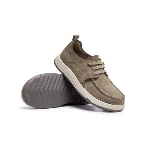 天美意2025秋新款商场同款纯色百搭休闲平底男勃肯鞋FEC01CM5