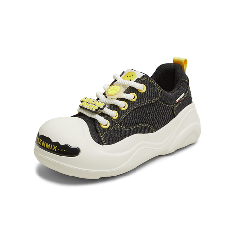 天美意2025秋新款商场同款系带厚底水果鞋花女大头鞋CIK23CM5