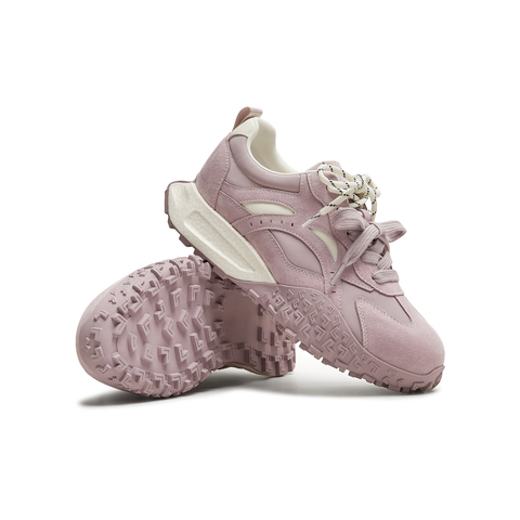 天美意2025秋新款休闲系带双鞋带厚底百搭拼色女阿甘鞋KG125CM5