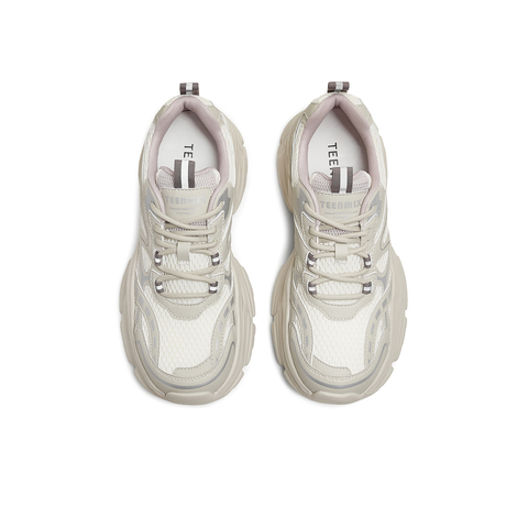 天美意2025秋新款机能风简约厚底旅游女老爹鞋KD102CM5