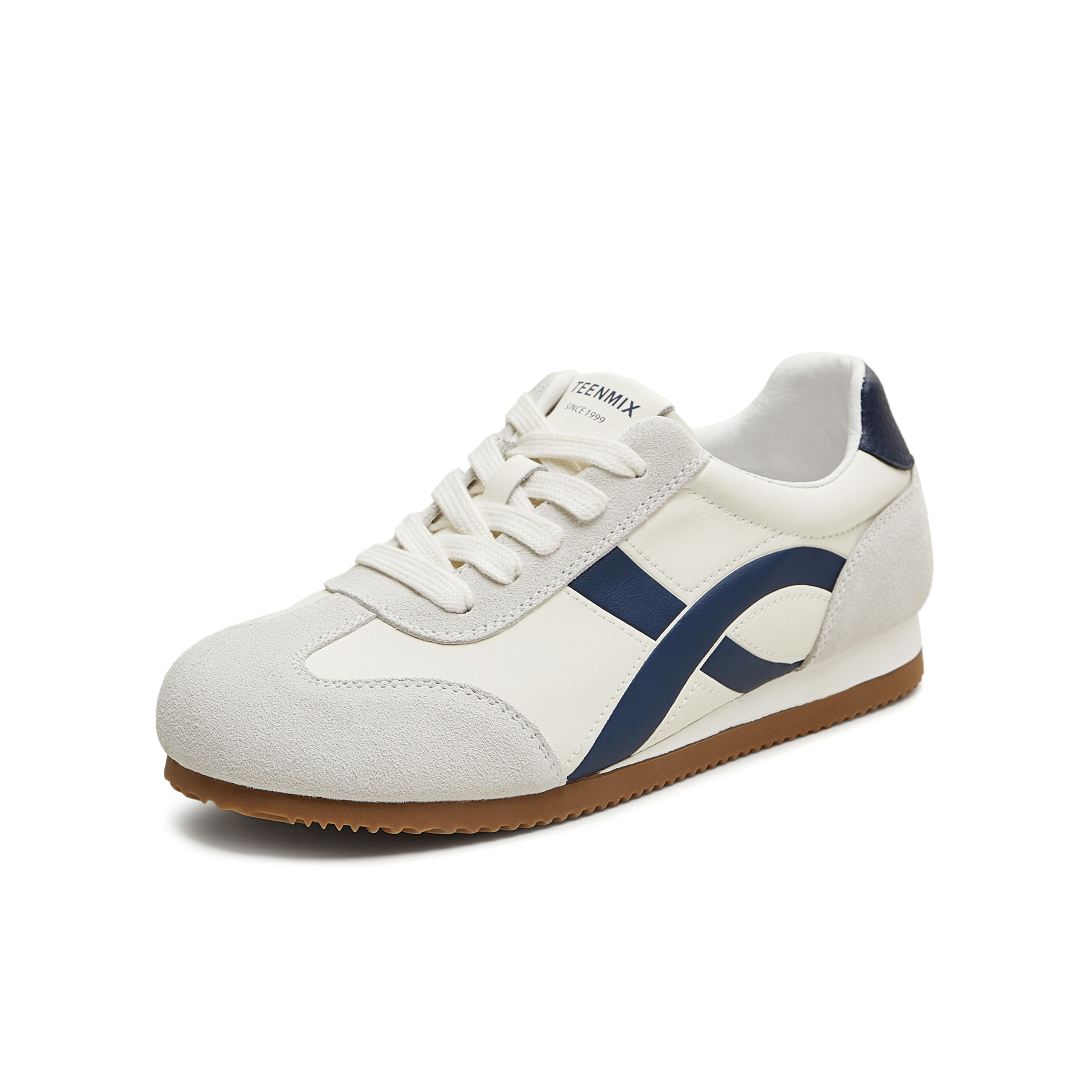 天美意2025秋新款商场同款休闲系带平底复古女阿甘鞋BL321CM5