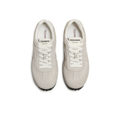 天美意2025秋新款系带复古百搭纯色潮流舒适女阿甘鞋KG121CM5