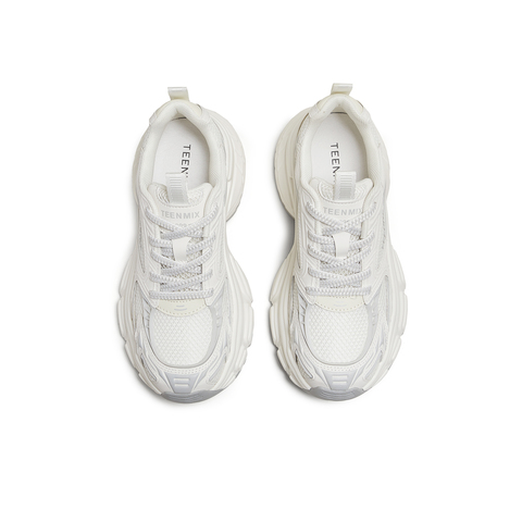 天美意2025秋新款商场同款厚底休闲系带潮流女老爹鞋BK962CM5