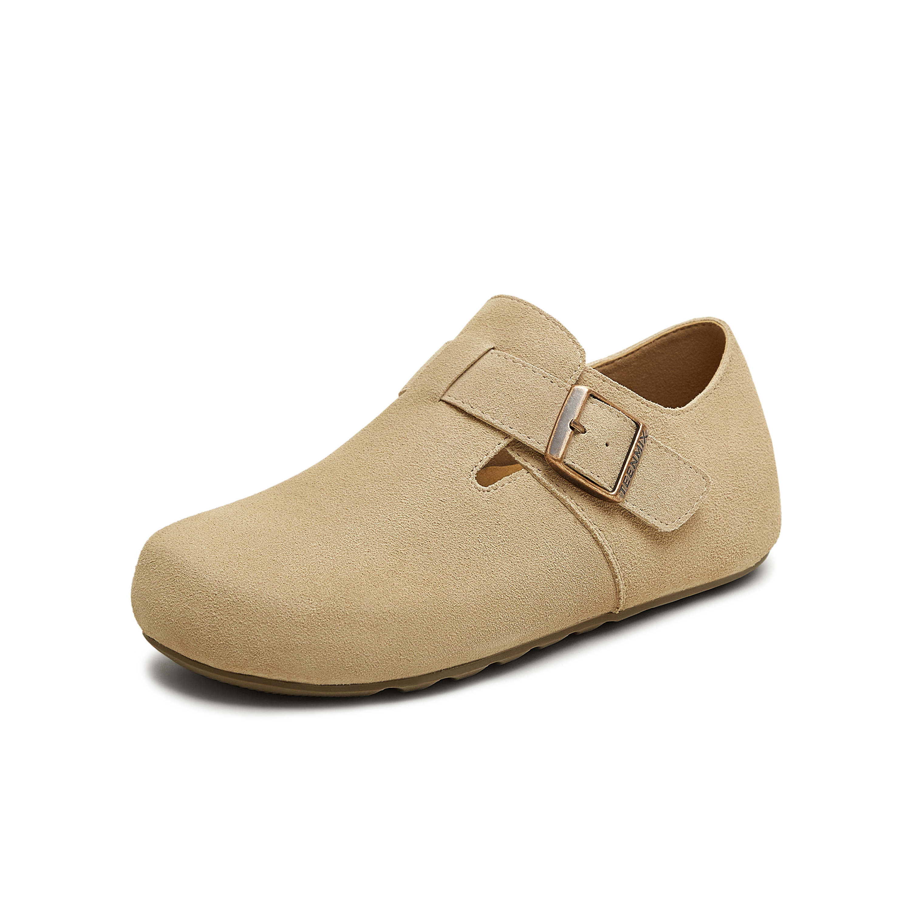 天美意2025秋新款平底单鞋两穿半拖鞋男女同款勃肯鞋KK062CM5