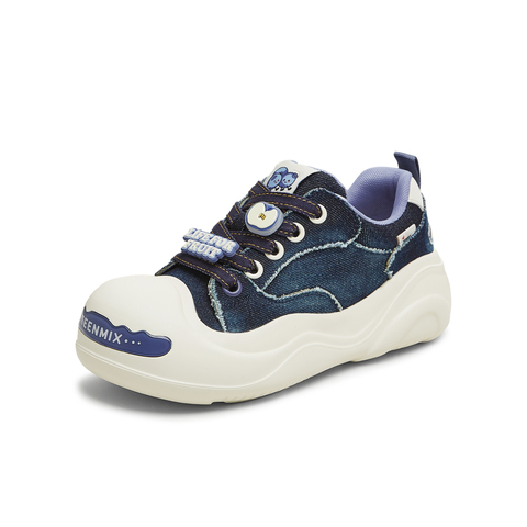 天美意2025秋新款商场同款系带厚底水果鞋花女大头鞋CIK23CM5