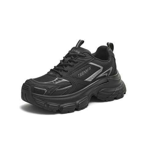 天美意2025秋新款商场同款厚底休闲系带潮流女老爹鞋BK962CM5