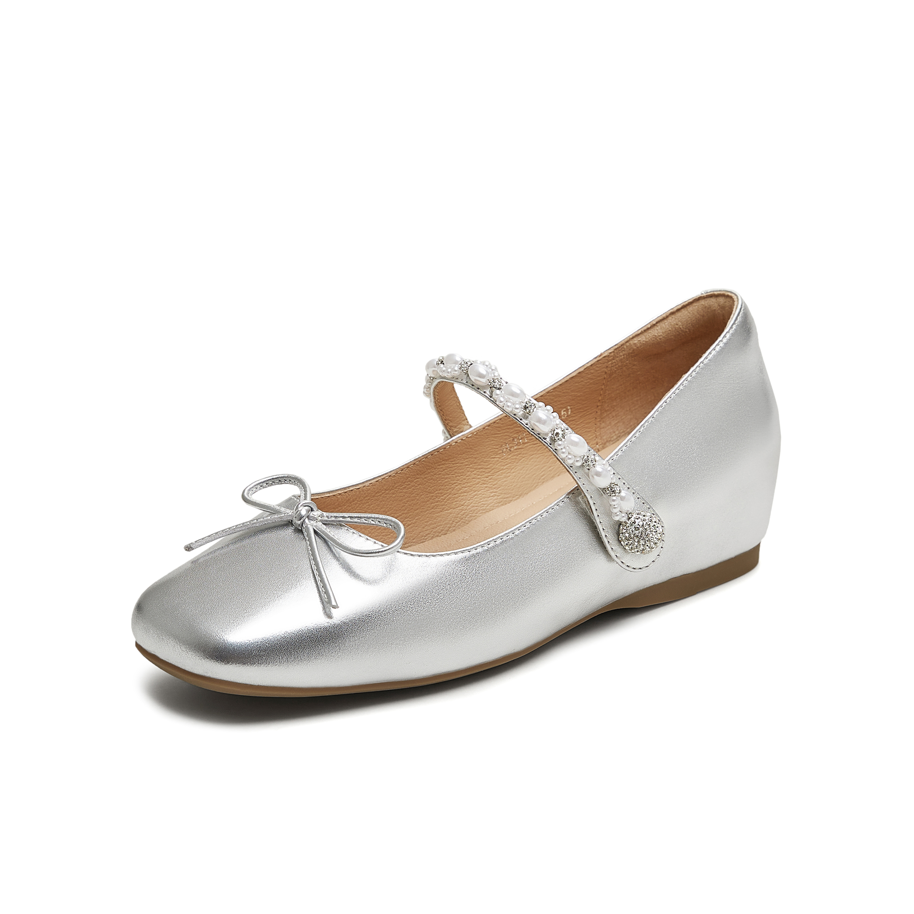 天美意2025秋新款商场同款纯色优雅气质百搭女玛丽珍鞋BL311CQ5