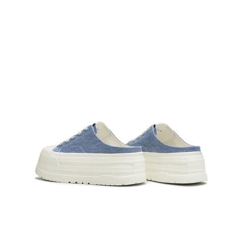 天美意2025秋新款时尚百搭拖鞋休闲通勤运动女帆布鞋KJ009CM5