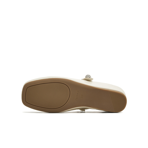 天美意2025秋新款商场同款纯色优雅气质百搭女玛丽珍鞋BL311CQ5