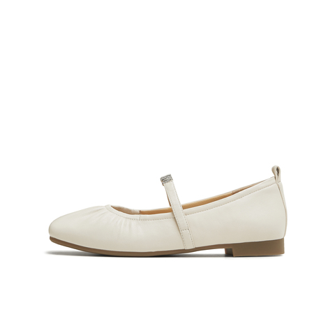 天美意2025秋新款商场同款休闲百搭纯色女芭蕾玛丽珍鞋BL551CQ5