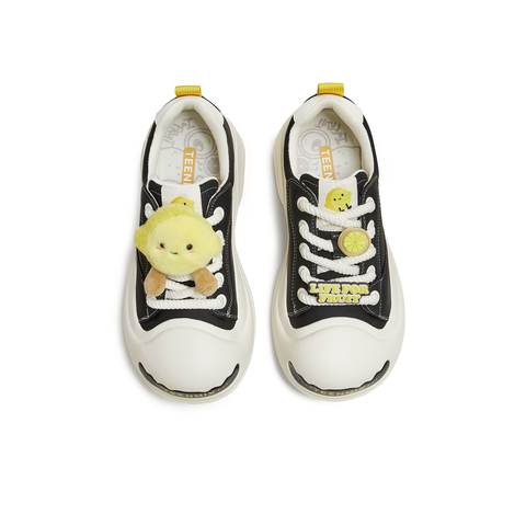 天美意2025秋新款商场同款系带厚底水果鞋花女大头鞋CIK23CM5