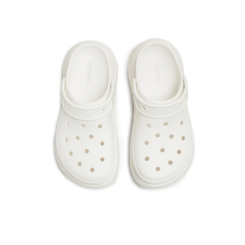 天美意2025夏新款拖鞋百搭纯色潮流小个子户外女洞洞鞋KT093BT5