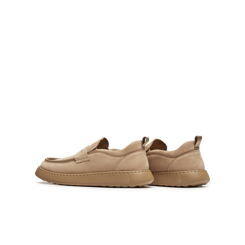 天美意2025秋新款休闲复古百搭系带厚底户外男工装鞋GZX89CM5