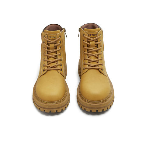 天美意2025冬新款复古百搭户外休闲工装靴短靴男靴KDX15DD5