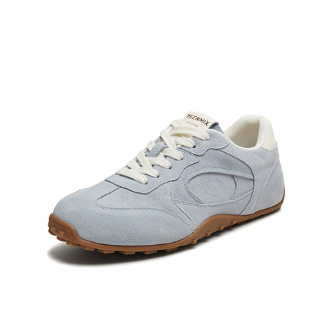 天美意2025秋新款系带复古百搭纯色潮流舒适女阿甘鞋KG121CM5