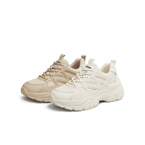 天美意2025夏新款厚底休闲系带百搭运动户外女老爹鞋KD085BM5