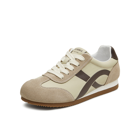 天美意2025秋新款商场同款休闲系带平底复古女阿甘鞋BL321CM5