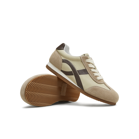 天美意2025秋新款商场同款休闲系带平底复古女阿甘鞋BL321CM5