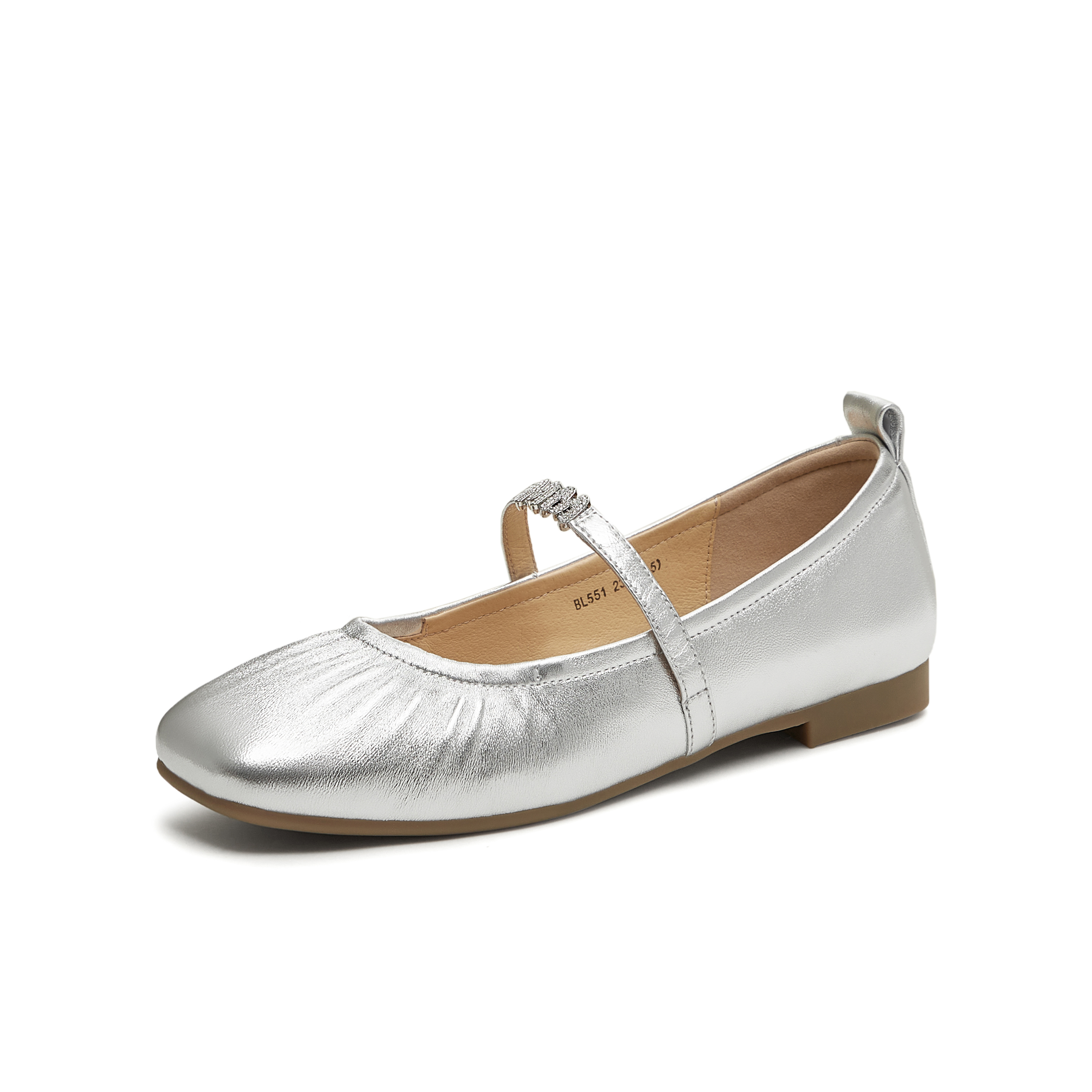 天美意2025秋新款商场同款休闲百搭纯色女芭蕾玛丽珍鞋BL551CQ5