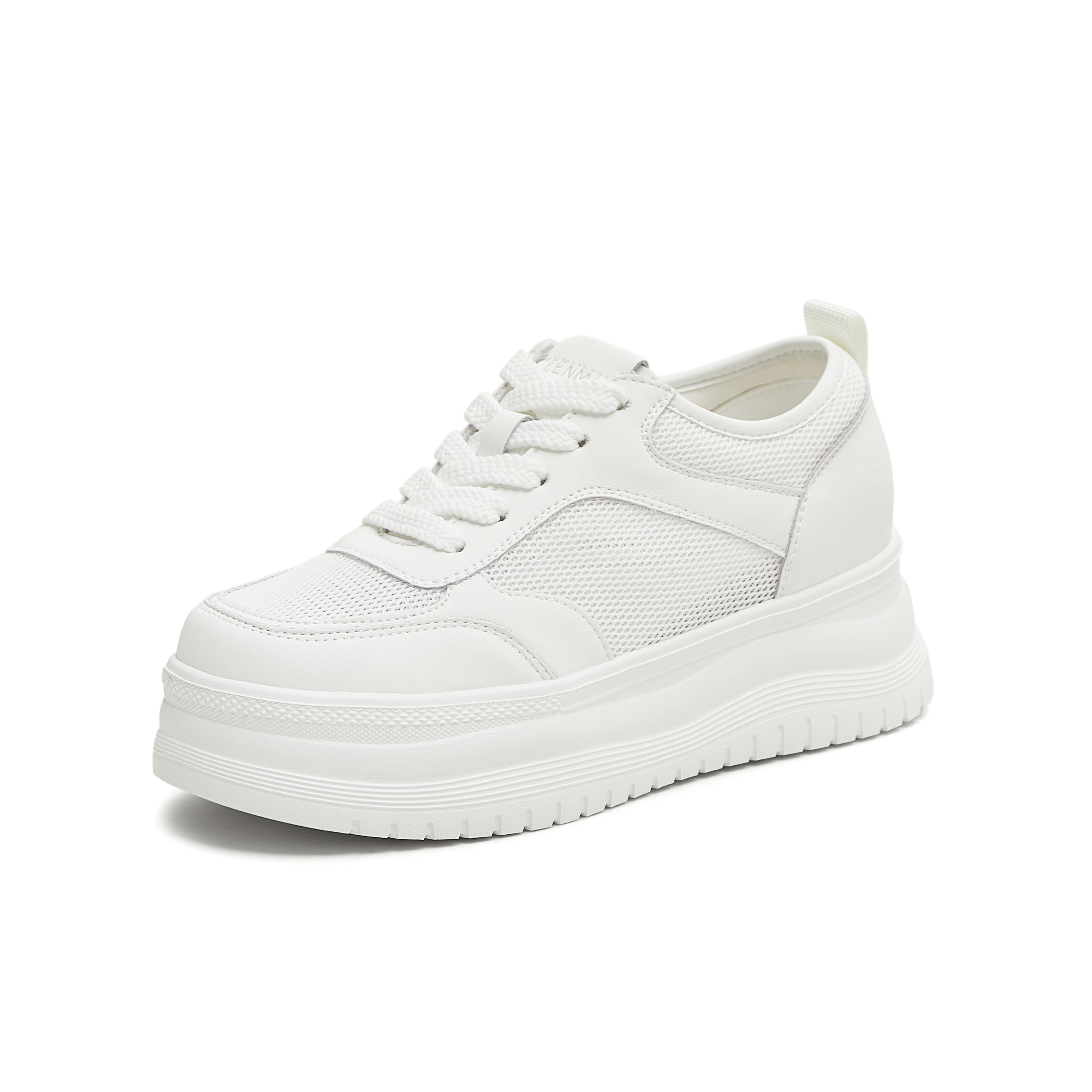 天美意2025夏新款商场同款休闲系带厚底百搭女小白鞋BL391BM5