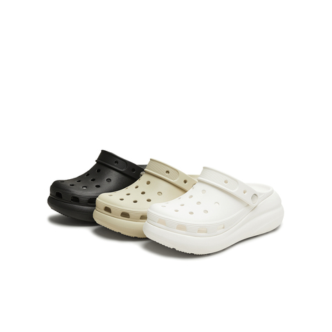 天美意2025夏新款拖鞋百搭纯色潮流小个子户外女洞洞鞋KT093BT5