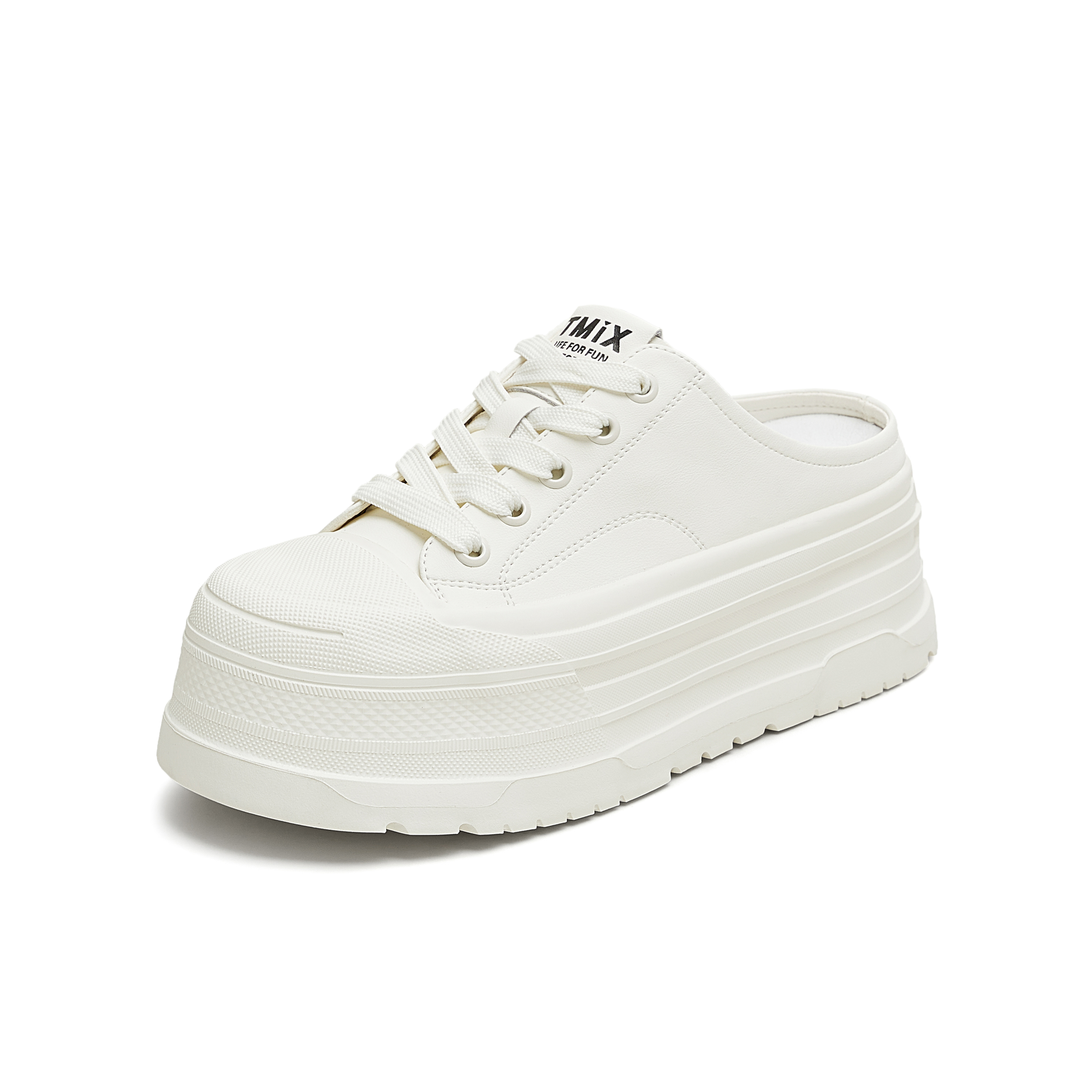 天美意2025秋新款时尚百搭拖鞋休闲通勤运动女帆布鞋KJ009CM5