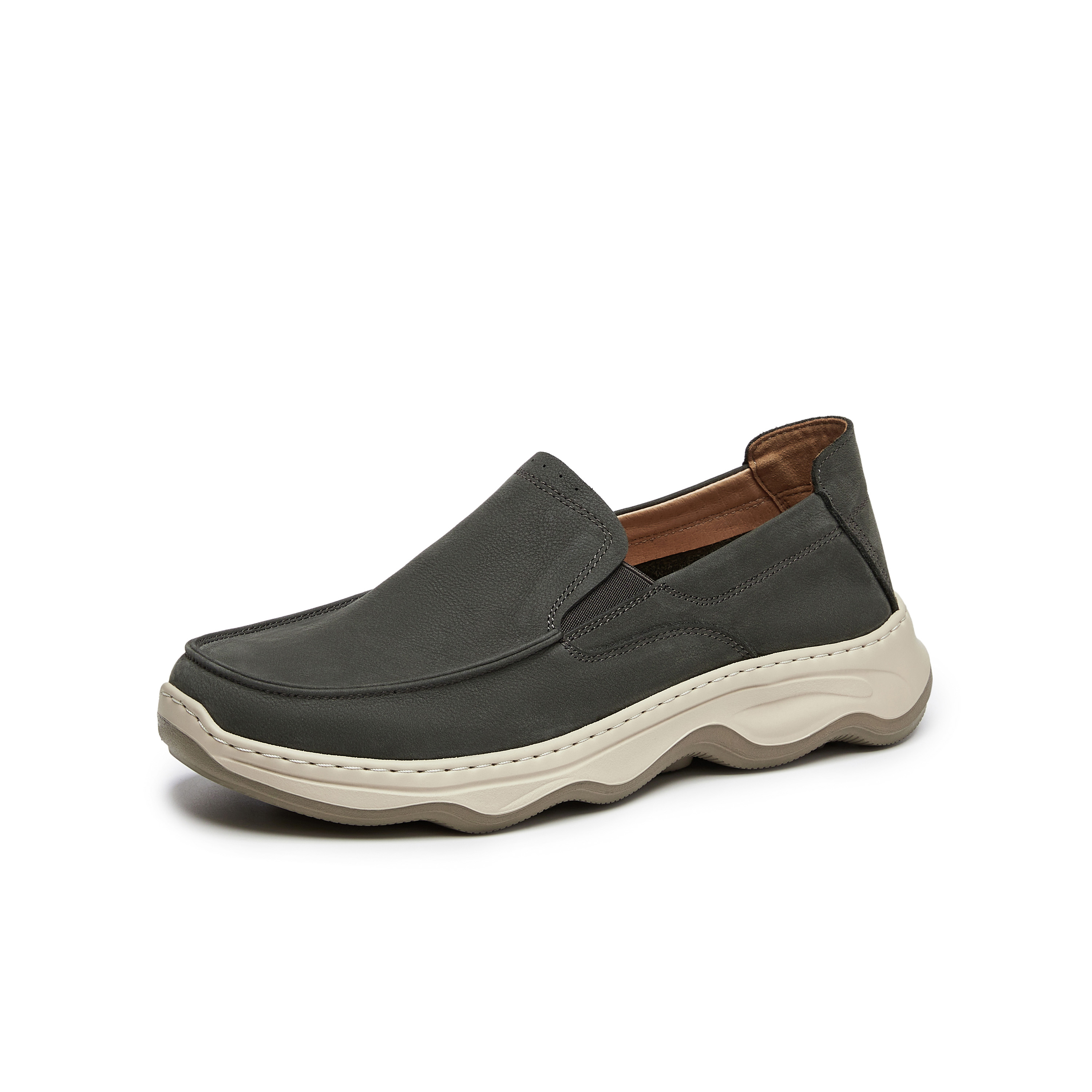 天美意2025秋新款商场同款通勤一脚蹬男休闲皮鞋3VZ01CM5