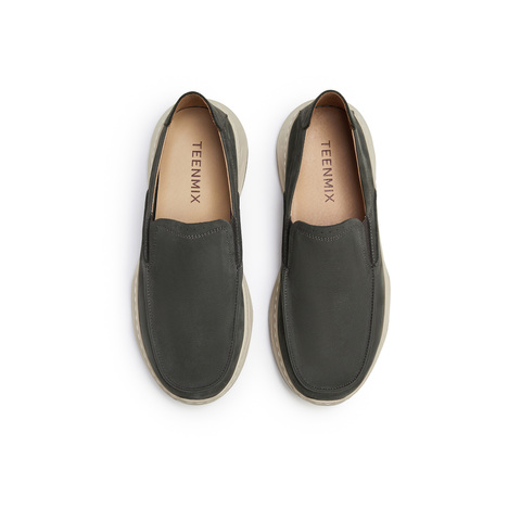 天美意2025秋新款商场同款通勤一脚蹬男休闲皮鞋3VZ01CM5