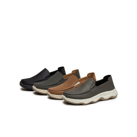 天美意2025秋新款商场同款通勤一脚蹬男休闲皮鞋3VZ01CM5