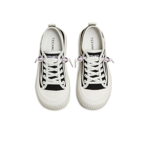 天美意2025秋新款商场同款休闲系带厚底潮流百搭女板鞋BL151CM5