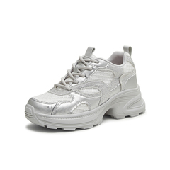 天美意2025秋新款运动拼色亮钻潮流老爹鞋女休闲鞋KD107CM5