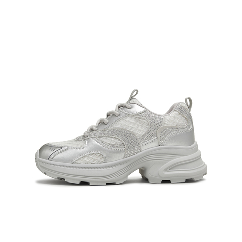 天美意2025秋新款运动拼色亮钻潮流老爹鞋女休闲鞋KD107CM5