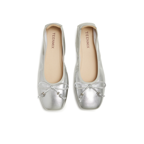 天美意2025秋新款商场同款韩系百搭复古女芭蕾玛丽珍鞋BG963CQ5