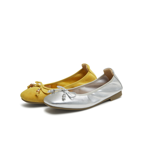 天美意2025秋新款商场同款韩系百搭复古女芭蕾玛丽珍鞋BG963CQ5