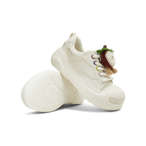 天美意2025秋新款商场同款系带厚底水果鞋花女大头鞋CIK23CM5