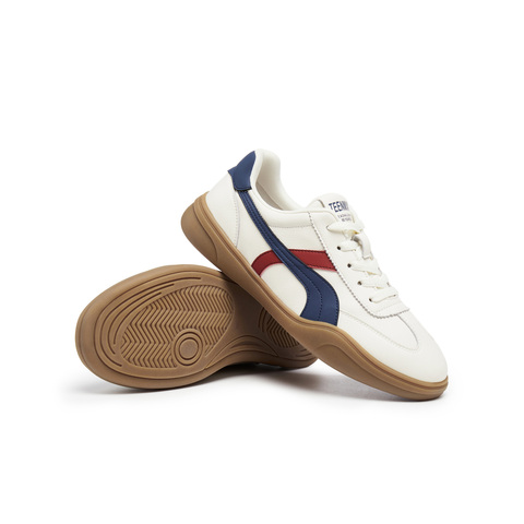 天美意2025秋新款休闲系带百搭潮流撞色运动男德训鞋DXX55CM5