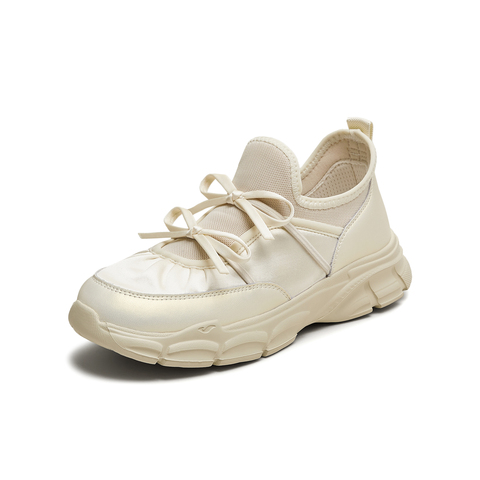 天美意2025秋新款时尚芭蕾鞋一脚蹬百搭日常女轻跑鞋KD105CM5