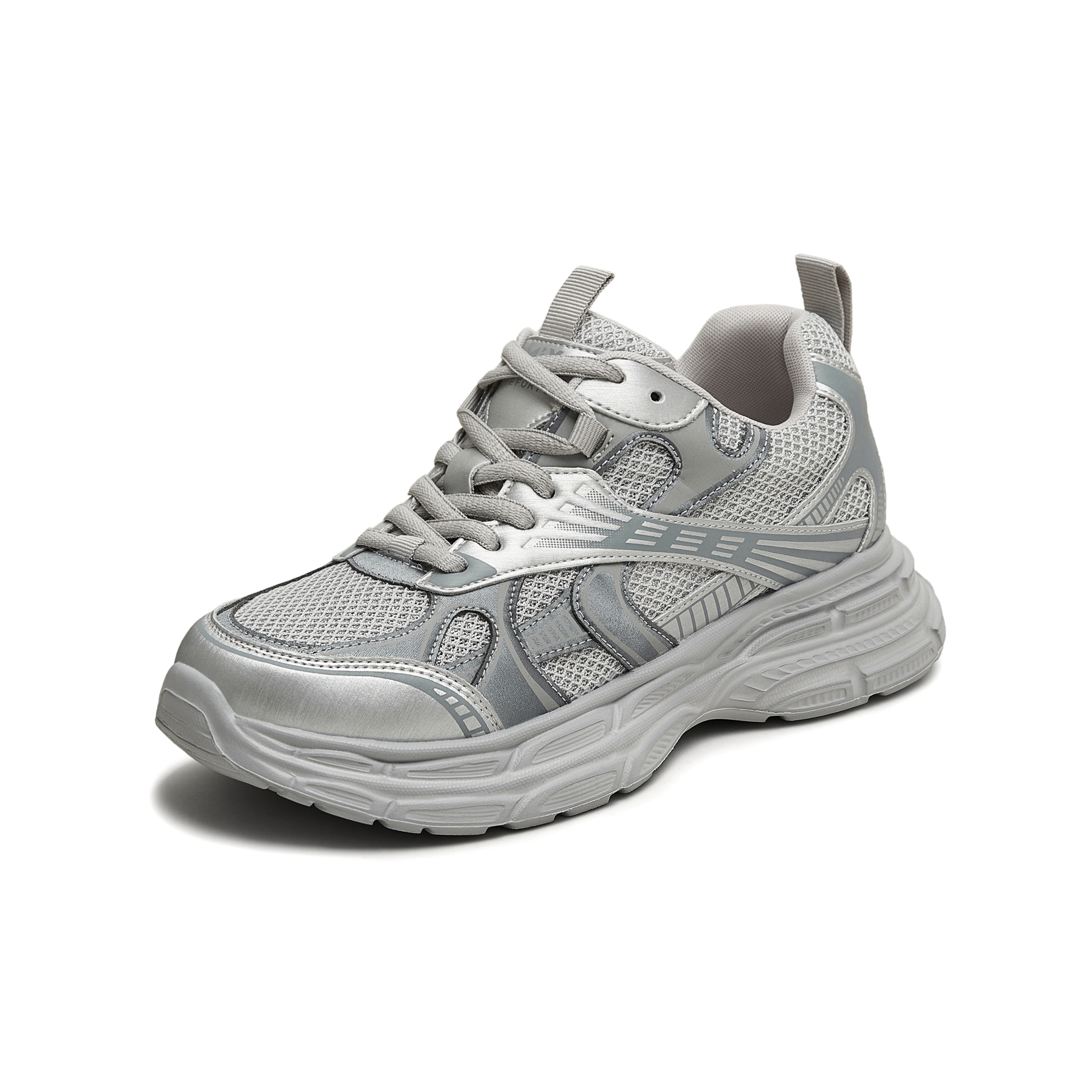 天美意2025秋新款系带网面拼接百搭老爹鞋女休闲鞋KD101CM5