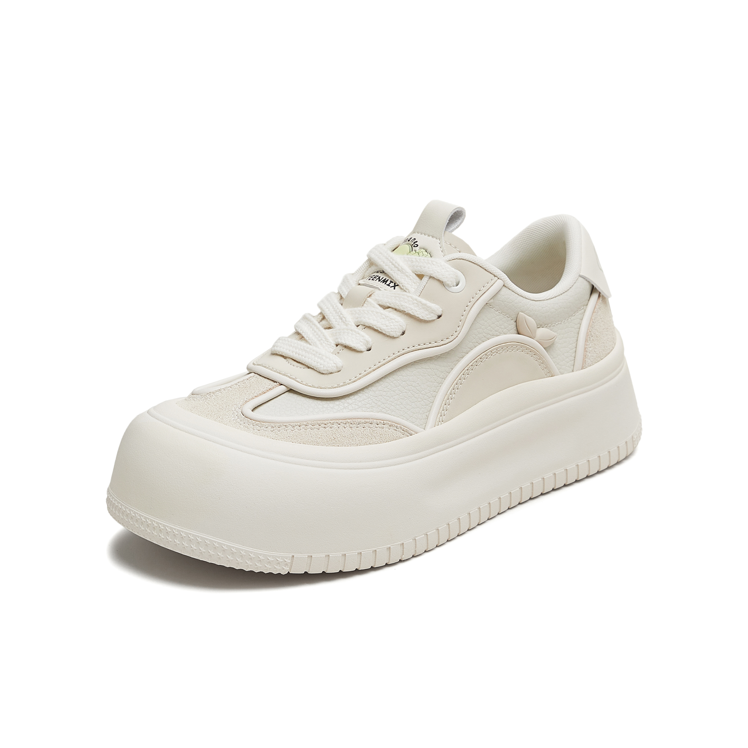 天美意2025秋新款商场同款休闲系带厚底百搭增高女板鞋CDR23CM5