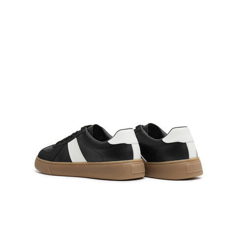 天美意2025夏新款休闲百搭拼色复古运动鞋男德训鞋DXX10BM5