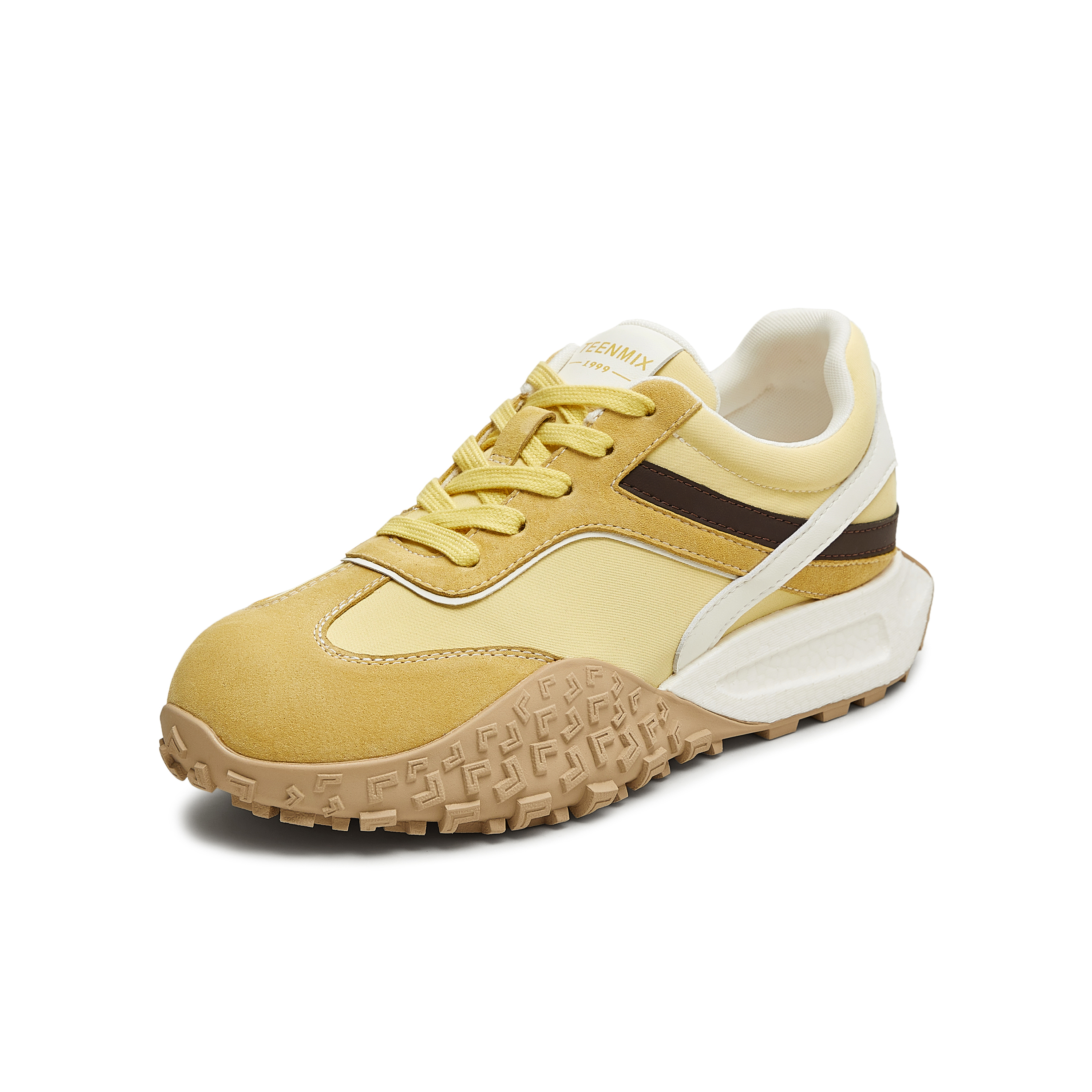 天美意2025秋新款复古百搭运动阿甘德训鞋女休闲鞋KG112CM5