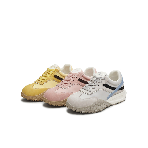 天美意2025秋新款复古百搭运动阿甘德训鞋女休闲鞋KG112CM5