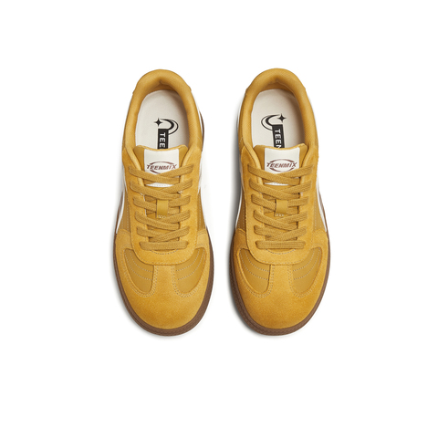 天美意2025秋新款商场同款休闲T字头经典复古女德训鞋CEL21CM5