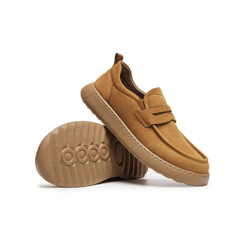 天美意2025秋新款休闲复古百搭系带厚底户外男工装鞋GZX89CM5