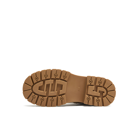 天美意2025冬新款复古百搭户外休闲工装靴短靴女靴KDX15DD5