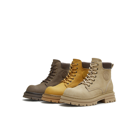 天美意2025冬新款复古百搭户外休闲工装靴短靴女靴KDX15DD5