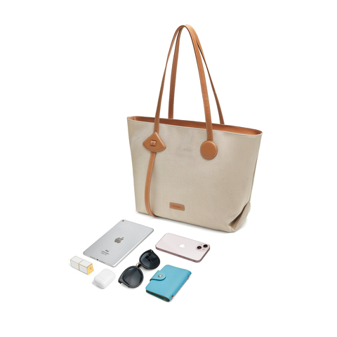 天美意2025秋新款商场同款托特包大容量百搭女单肩包X3147CX5