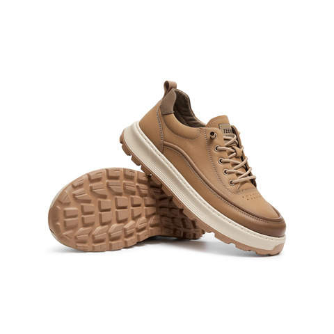 天美意2025秋新款商场同款休闲系带厚底户外男工装鞋3VL01CM5