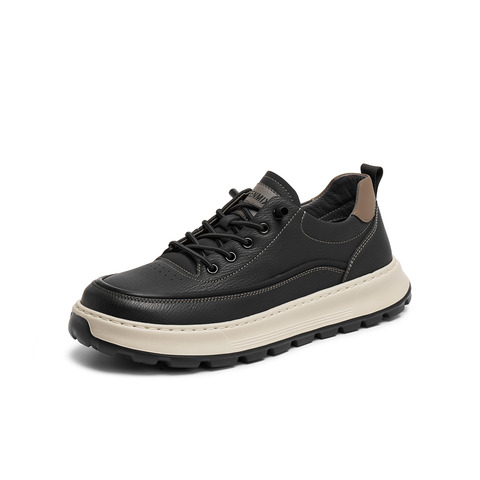 天美意2025秋新款商场同款休闲系带厚底户外男工装鞋3VL01CM5